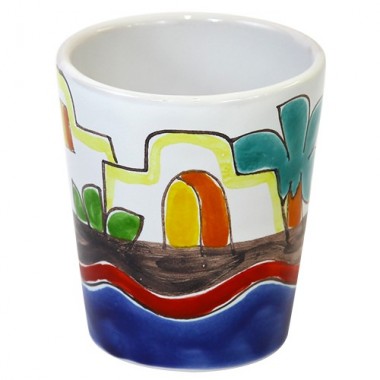 Handmade ceramic Glass Dammusi de simone pottery Handmade ceramic Glass Dammusi de simone pottery